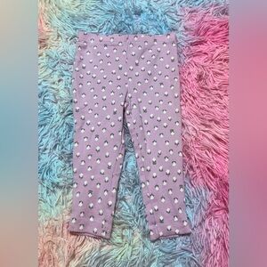 Carter's Lavender Leggings with White Pattern
